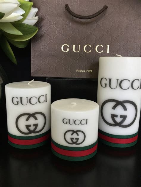 designer Gucci candles